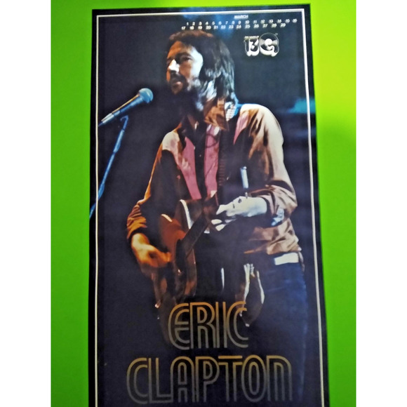 ERIC CLAPTON Vintage Rock Music Legend Poster 50 Years Old The Rocking 1970's - Picture 2 of 3
